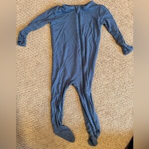 Kyte BABY Zippered Footie in Steel Size 18-24 months